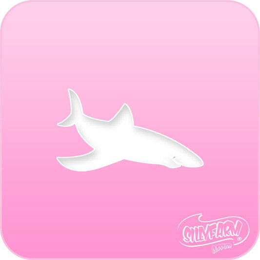 Shark Pink Power Stencil - Silly Farm Supplies