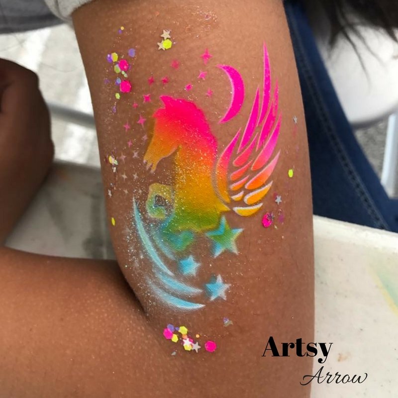 Silly Farm Airbrush Banner with Stencil Set - Silly Farm Supplies