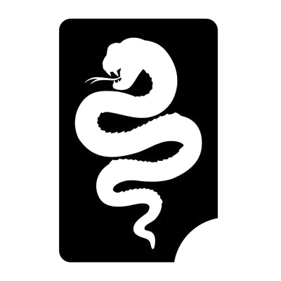 Snake Glitter Tattoo Stencil Lot of 5 - Silly Farm Supplies