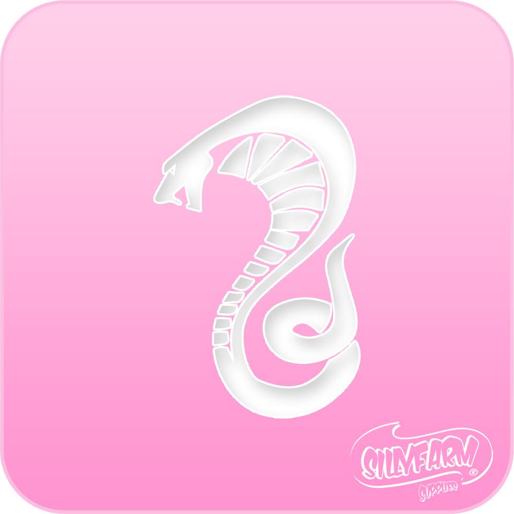 Snake Pink Power Stencil - Silly Farm Supplies