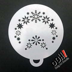 Snowflake 1 Flips Face Paint Stencil by Ooh! Body Art (C05) - Silly Farm Supplies
