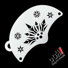 Snowflake Queen Mask Face Paint Stencil by Ooh! Body Art (K11) - Silly Farm Supplies