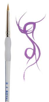 Soft Grip Short Hair #4 Round Brush - Silly Farm Supplies