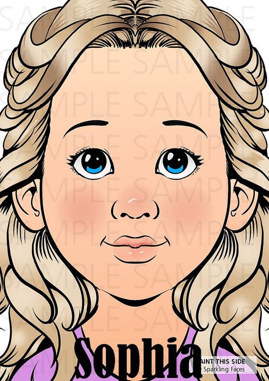 Sophia Sparkling Faces Practice Board by Svetlana Keller - Silly Farm Supplies