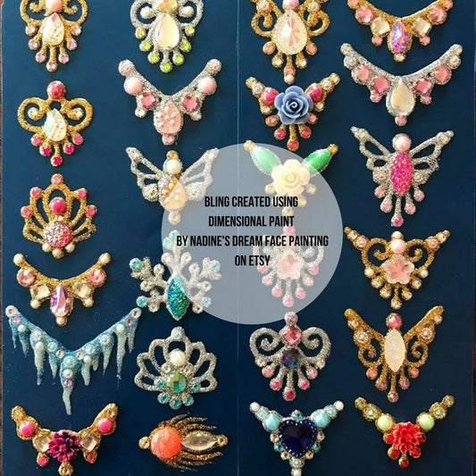 Sparkle Sour Apple Dimensional Paint 1.25oz - Silly Farm Supplies