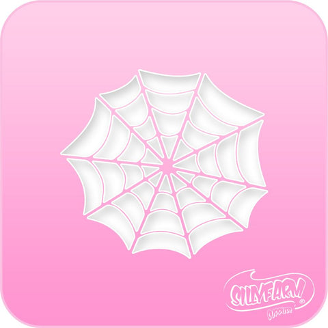 Spider Web Pink Power Stencil