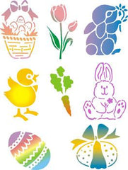 Spring Pack (Easter) Trendy Tribal Stencil Set - Silly Farm Supplies