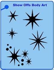 Star Bursts QuickEZ Stencil - Silly Farm Supplies