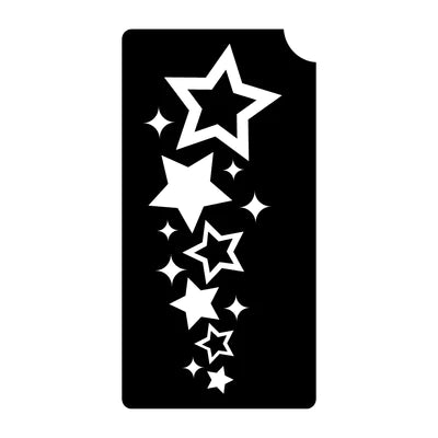 Star Cluster Glitter Tattoo Stencil Lot of 5