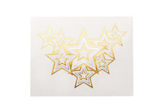 Star Necklace Large Metallic Tattoo 5 Pack - Silly Farm Supplies