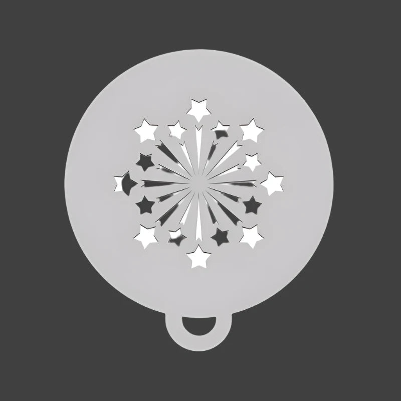 STARRY Fireworks Flip Stencil by Ooh! Body Art (C36) - Silly Farm Supplies