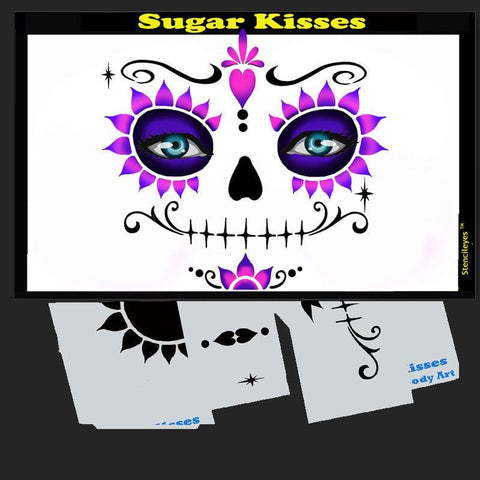 Sugar Kisses Stencil Eyes Stencil