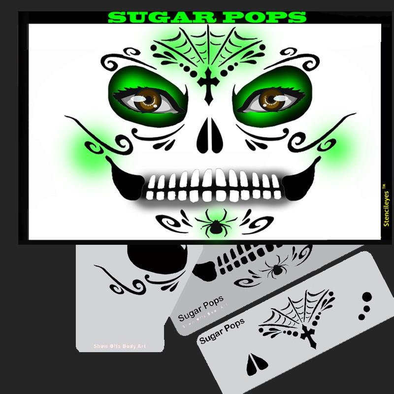 Sugar Pops Stencil Eyes Stencil - Silly Farm Supplies