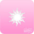 Sun Swirl Pink Power Stencil