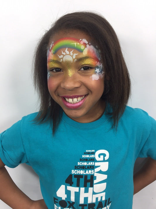 Sun Swirl Pink Power Stencil - Silly Farm Supplies