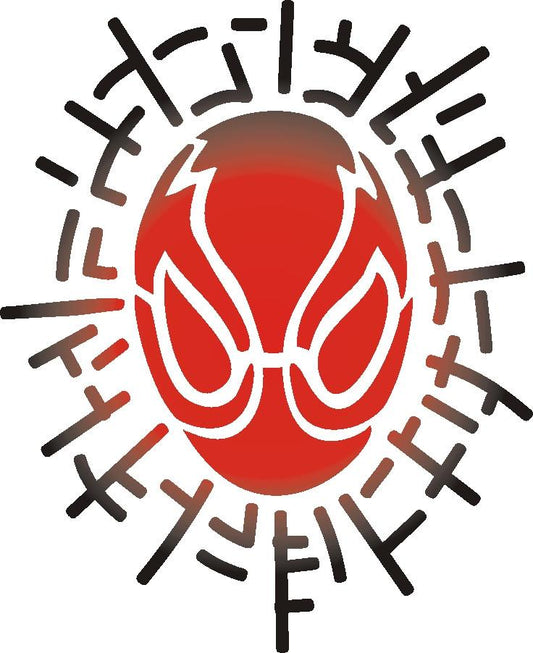 Super Spidey Guy Trendy Tribal Stencil - Silly Farm Supplies