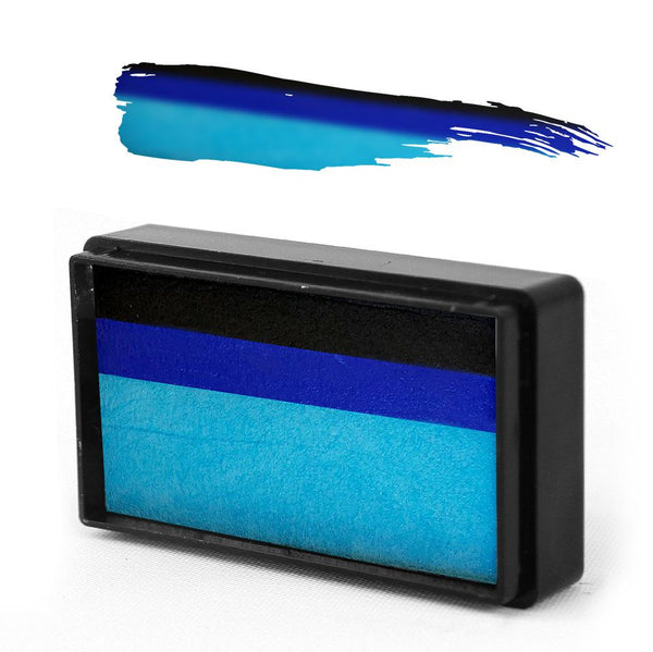 Susy Amaro's EZ Shimmer Collection "Sapphire Blue" Arty Brush Cake