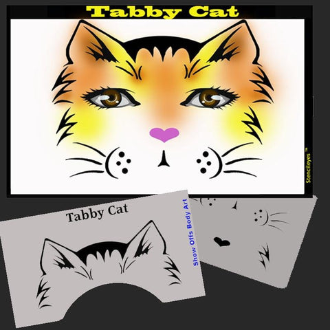 Tabby Cat Stencil Eyes Stencil SE91