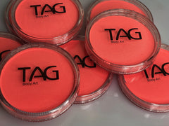 TAG Neon Coral Face Paint - Silly Farm Supplies