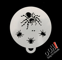 Tarantula Flips Face Paint Stencil by Ooh! Body Art (C19) - Silly Farm Supplies