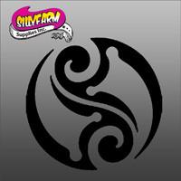 Tribal Charm Glitter Tattoo Stencil 10 Pack - Silly Farm Supplies