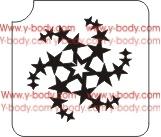 Tribal Circle Glitter Tattoo Y-Body Stencil 5 pack - Silly Farm Supplies