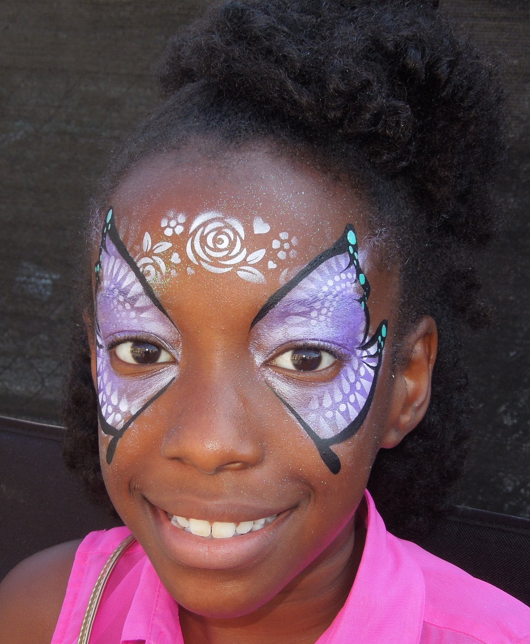 Tribal Rose Wrap Face Paint Stencil by Ooh! Body Art (W05) - Silly Farm Supplies