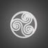 Triskelion Celtic Symbol Henna Helper Stamp