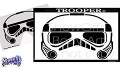 Trooper Stencil Eyes Stencil - Silly Farm Supplies