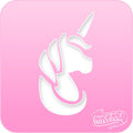 Unicorn 2 Pink Power Stencil