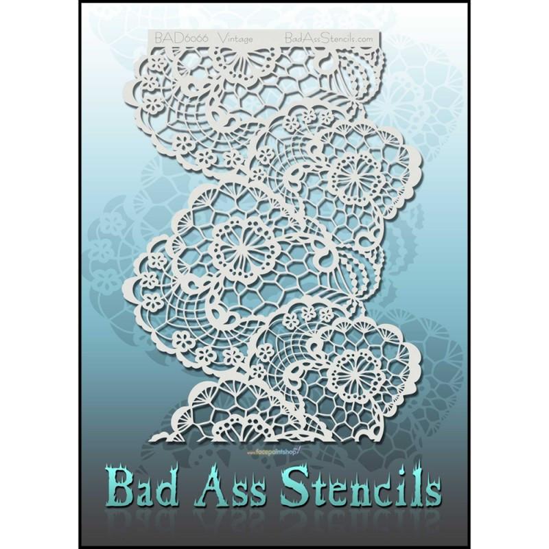 Vintage BAD6066 Bad Ass Stencil - Silly Farm Supplies
