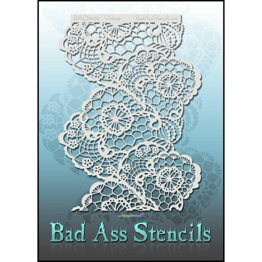 Vintage BAD6066 Bad Ass Stencil - Silly Farm Supplies