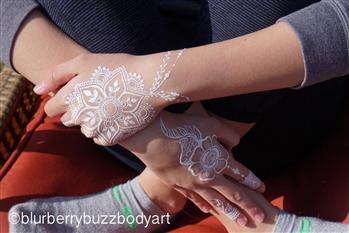 White Henna Lace- .5oz bottle with tip - Silly Farm Supplies