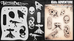 Wiser's Adventure Airbrush Tattoo Pro Stencil- Kids Series - Silly Farm Supplies
