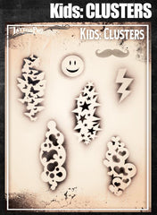 Wiser's Clusters Airbrush Tattoo Pro Stencil- Kids Series - Silly Farm Supplies