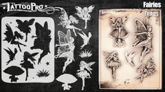 Wiser's Fairies Airbrush Tattoo Pro Stencil Series 5 - Silly Farm Supplies
