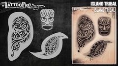 Wiser's Island Tribal Airbrush Tattoo Pro Stencil Series 6 - Silly Farm Supplies
