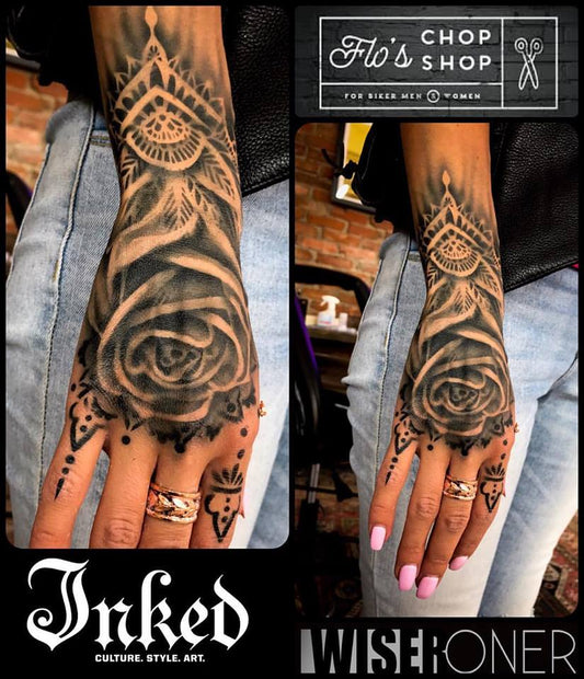 Wiser's Lace Airbrush Tattoo Pro Stencil Series 2 - Silly Farm Supplies