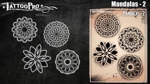 Wiser's Mandalas 2 Tattoo Pro Stencil - Silly Farm Supplies