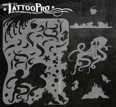 Wiser's Octopus Tattoo Pro Stencil Series 1 - Silly Farm Supplies