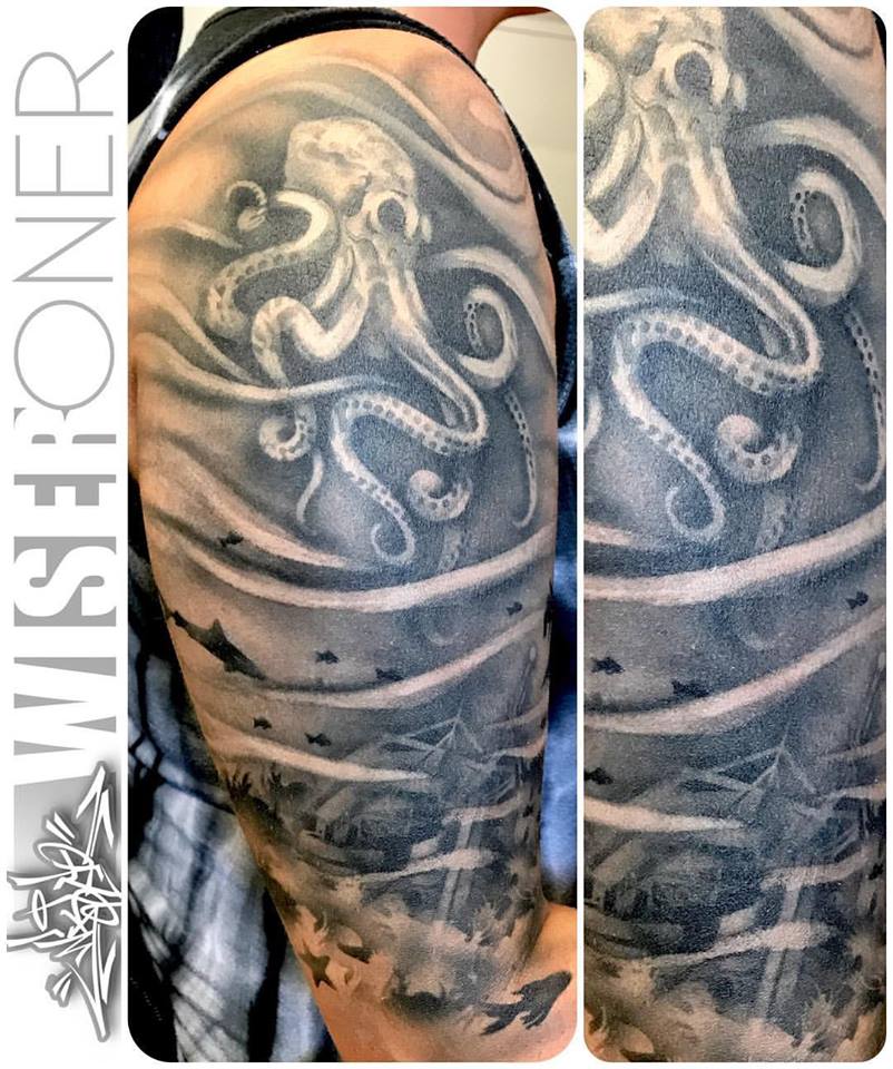 Wiser's Octopus Tattoo Pro Stencil Series 1 - Silly Farm Supplies