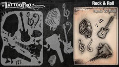 Wiser's Rock & Roll Airbrush Tattoo Pro Stencil Series 2 - Silly Farm Supplies