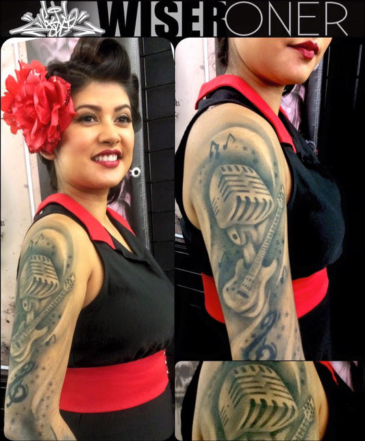 Wiser's Rock & Roll Airbrush Tattoo Pro Stencil Series 2 - Silly Farm Supplies