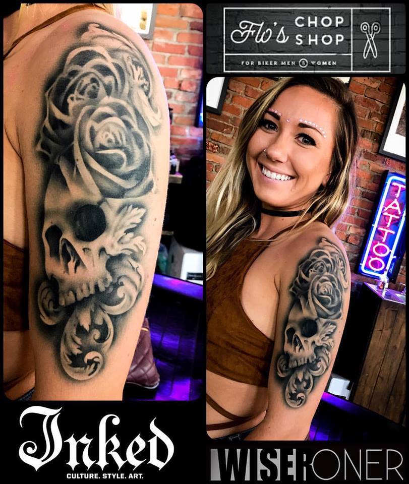 Wiser's Roses & Scrolls Tattoo Pro Stencil Series 1 - Silly Farm Supplies