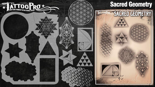 Wiser's Sacred Geometry Tattoo Pro Stencil Series 3
