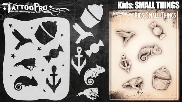 Wiser's Small Things Airbrush Tattoo Pro Stencil- Kids Series