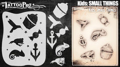 Wiser's Small Things Airbrush Tattoo Pro Stencil- Kids Series - Silly Farm Supplies