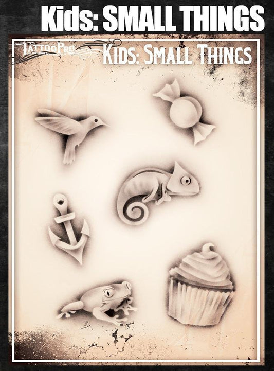 Wiser's Small Things Airbrush Tattoo Pro Stencil- Kids Series - Silly Farm Supplies