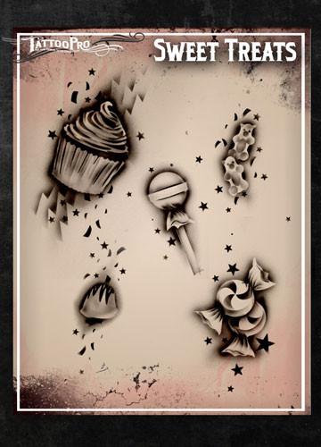 Wiser's Sweet Treats Tattoo Pro Stencil Series 1 - Silly Farm Supplies