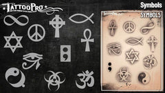 Wiser's Symbols Tattoo Pro Stencil Series 3 - Silly Farm Supplies